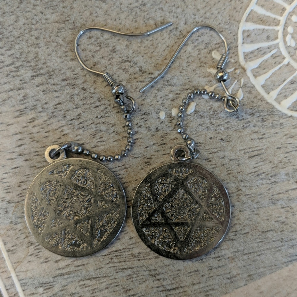 HIM Heartagram Band Merch Earrings